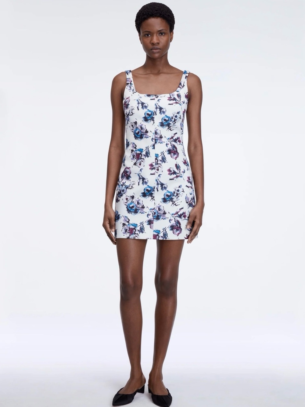 NWT Authentic Emilia Wickstead Tillie Floral Genzianella Dress Size 2 US/ 6 UK